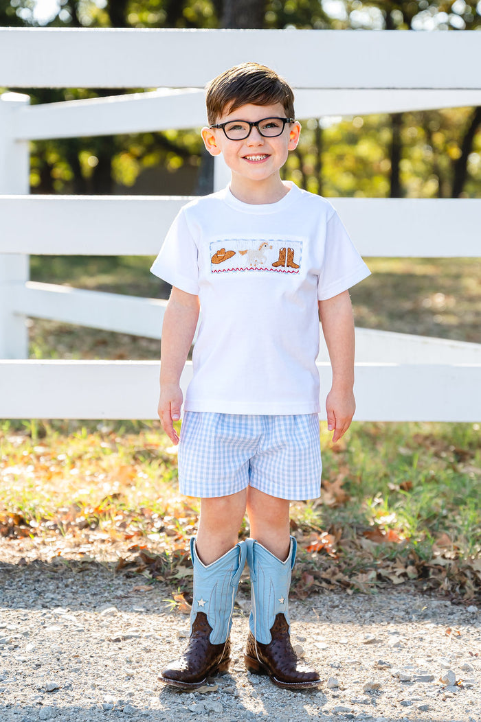 Rodeo Western Cowboy Beau T-Shirt/Shorts Set