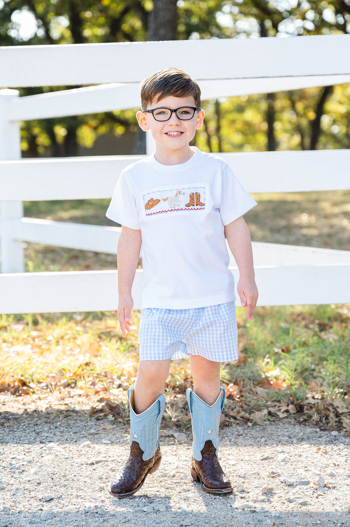 Rodeo Western Cowboy Beau T-Shirt/Shorts Set