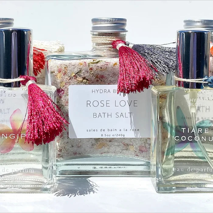Rose Love Organic Bath Salts -  8.5oz | Hydra Bloom