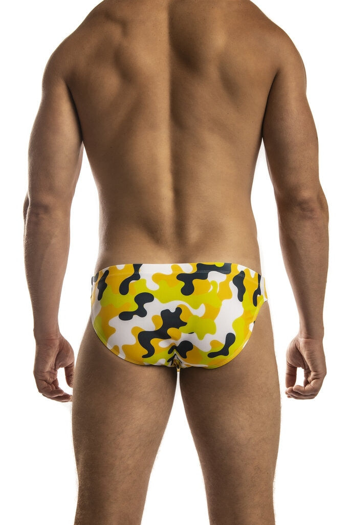 Jack Adams Second Skin Swimsuit - Camo Yellow