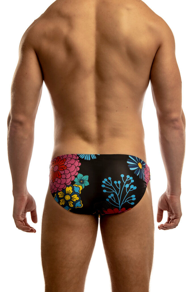 Jack Adams Second Skin Swimsuit - Black Japanese Flower