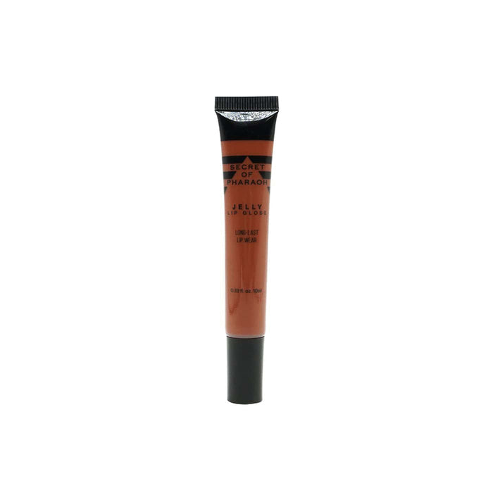 EBIN clear jelly lip gloss in a sleek brown tube with black cap for shiny, long-lasting lip color