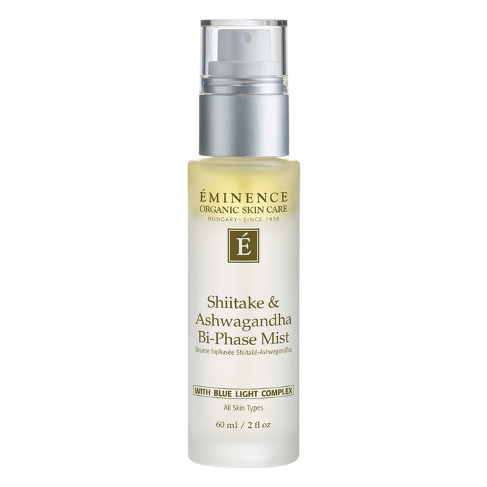 Pump Bottle of Eminence Shiitake & Ashwagandha Bi-Phase Mist 60ml