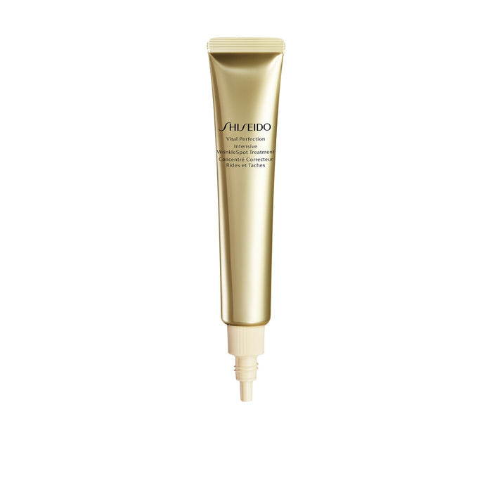 Shiseido Vital Perfection Intensive Wrinkle Spot Treatment bottle with applicator tip, 20ml, focused on skincare product image