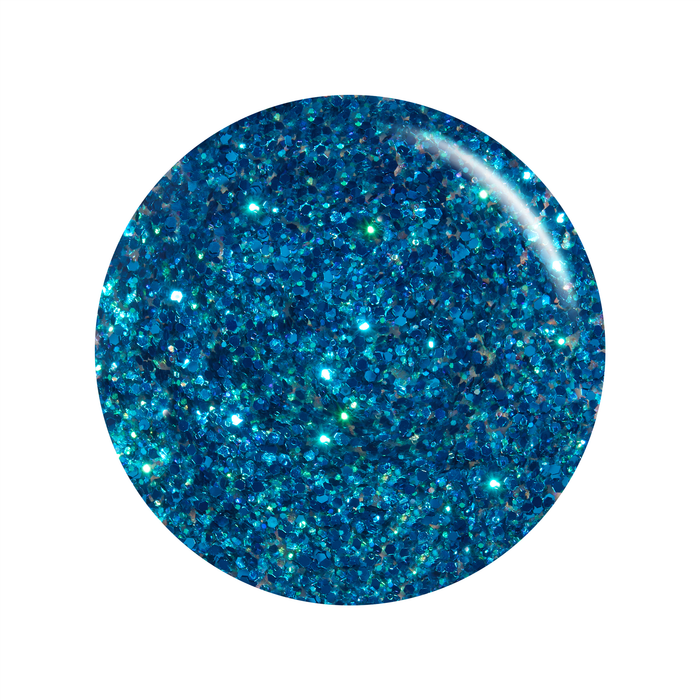 Shooting Stars blue glitter nail art liner polish color swatch