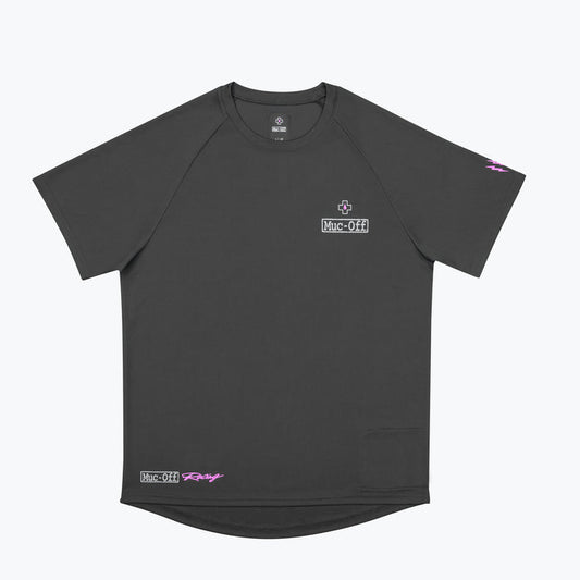 Short Sleeve Rider Jersey Racing - Grey