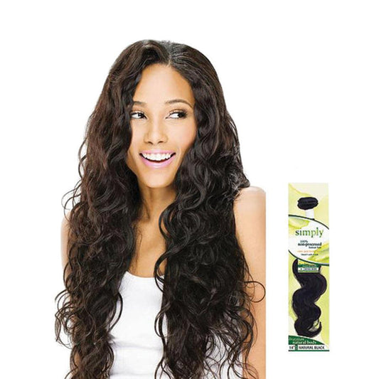 Simply Non-Processed Brazilian Human Hair Weave Natural Body