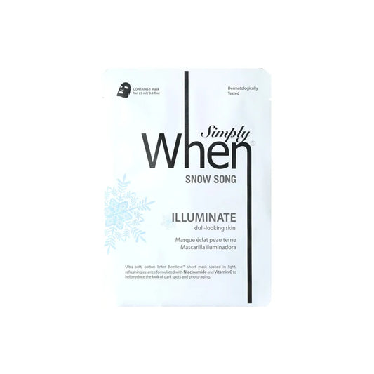 Simply WHEN Snow Song Illuminate Sheet Mask