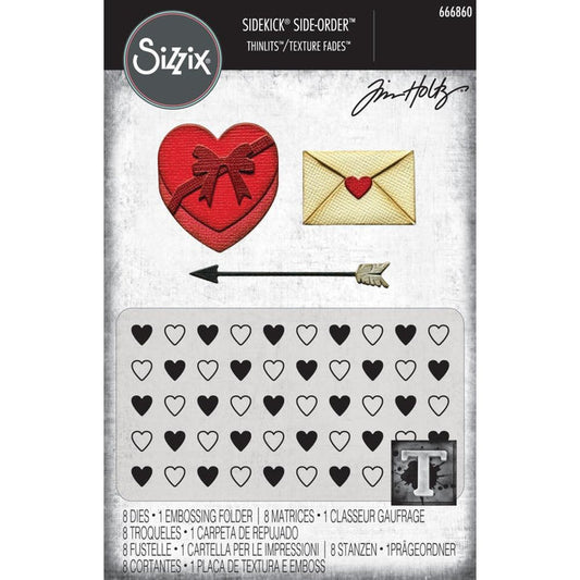 Sizzix Sidekick - Texture Fades Embossing Folder By Tim Holtz - Valentines. Available at Embellish Away located in Bowmanville Ontario Canada.