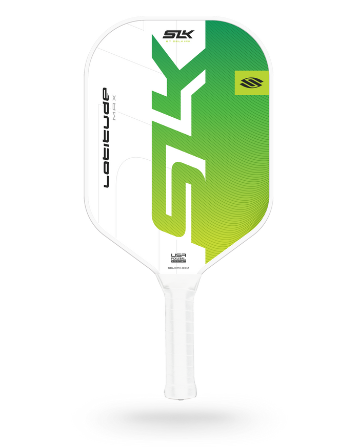 SLK Latitude Pickleball Paddle by Selkirk Sport in green.