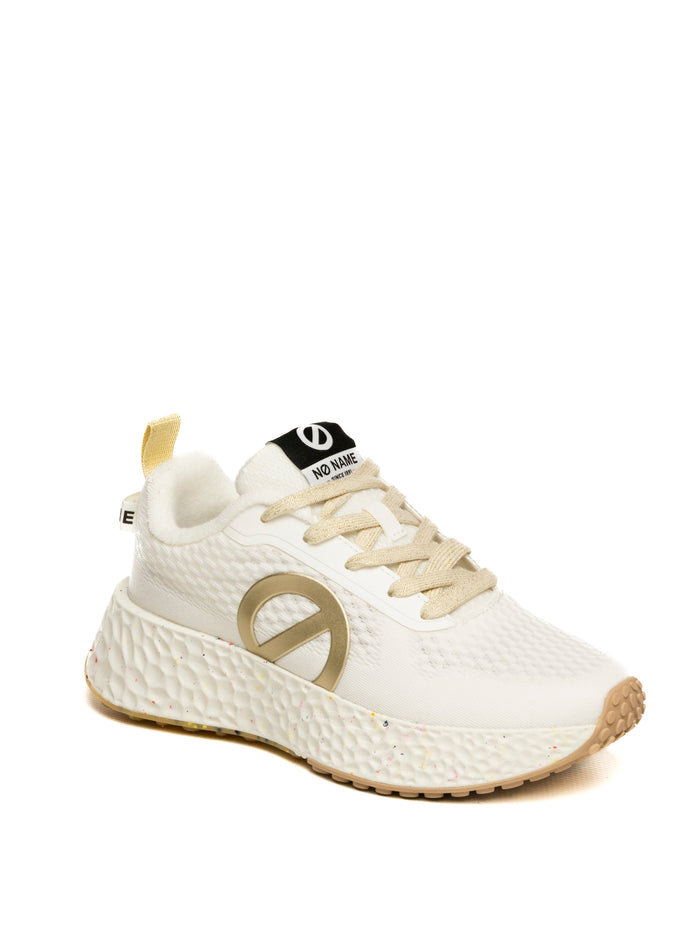 NO NAME Sneaker carter fly bianco/oro CARTER-FLY MESH/WHITE/GOLD