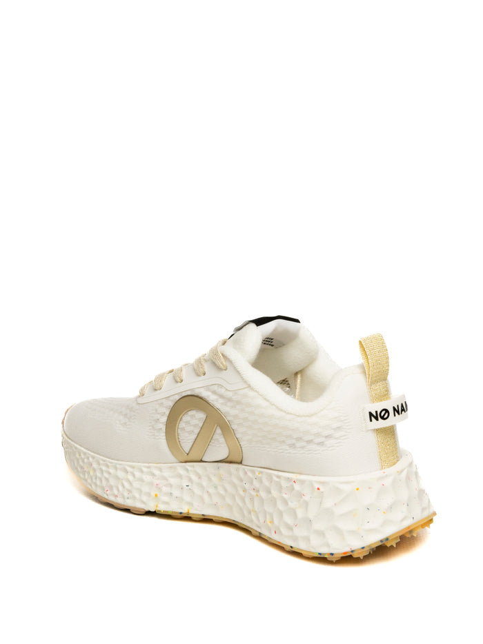 NO NAME Sneaker carter fly bianco/oro CARTER-FLY MESH/WHITE/GOLD
