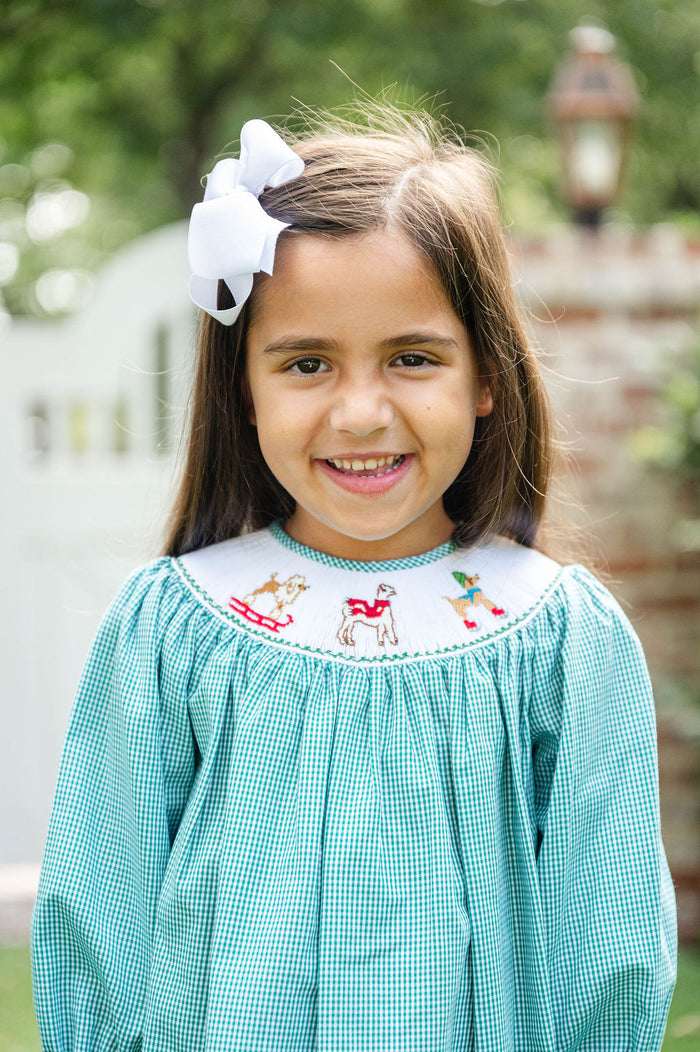 Snow Dogs Smocked Helen Dress