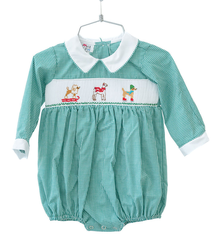 Snow Dogs Smocked Henry Bubble