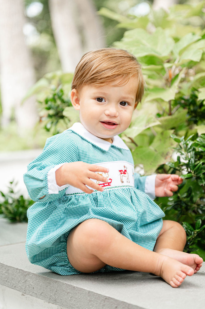 Snow Dogs Smocked Henry Bubble
