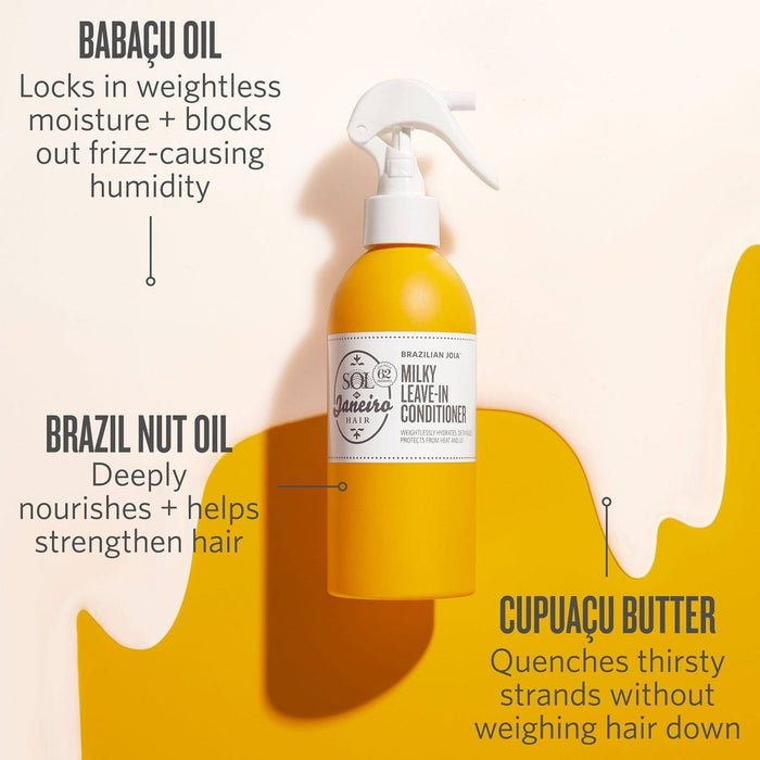 SOL DE JANEIRO brazilian joia Milky Leave In Conditioner ليف ان الشعر بجوز الهند من سول دي جانيرو