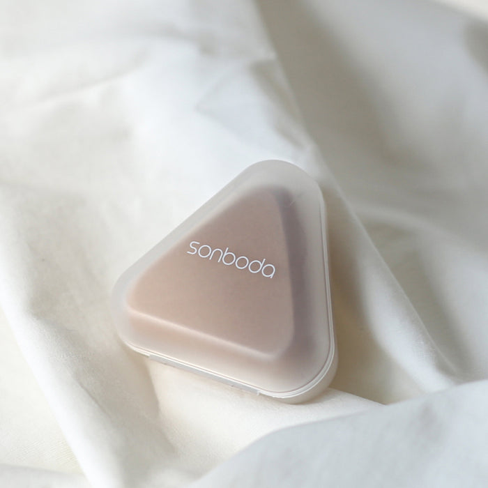 SONBODA P5 Triangle Fit Puff - makiažo kempinėlių rinkinys su dėklu
