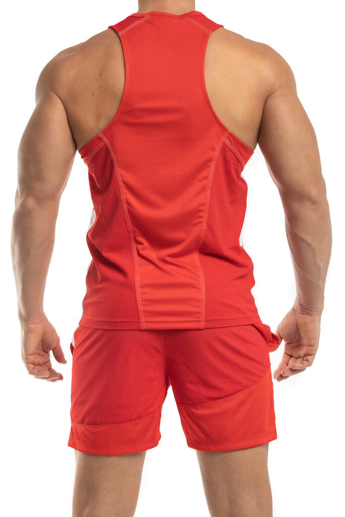 BCNU Sonic Sporty Tank in royal by Jack Adams. men's premium, sexy, functional activewear.