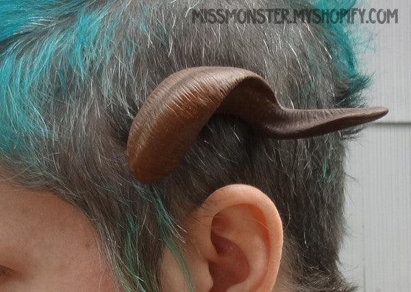 SPANISH GOAT HORN BARRETTES