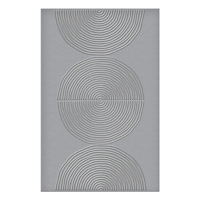 Spellbinders - Embossing Folder - Modern Botanicals - Lined Circles. By Dina Wakley. Available at Embellish Away in Bowmanville Ontario Canada.