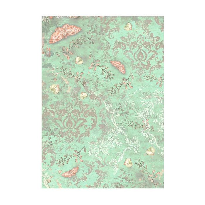 Stamperia - Assorted Rice Paper Backgrounds A6 8/Pkg - Orchids And Cats. Rice papers are wafer thin and can be used for wrapping, decoupage, painting, molding and are perfect for mixed media projects and other paper crafts. Available at Embellish Away located in Bowmanville Ontario Canada.