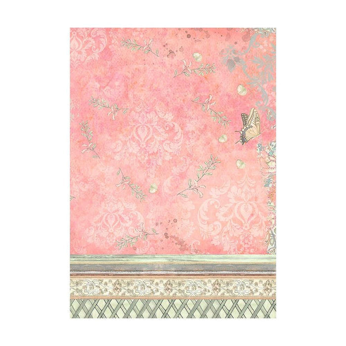 Stamperia - Assorted Rice Paper Backgrounds A6 8/Pkg - Orchids And Cats. Rice papers are wafer thin and can be used for wrapping, decoupage, painting, molding and are perfect for mixed media projects and other paper crafts. Available at Embellish Away located in Bowmanville Ontario Canada.