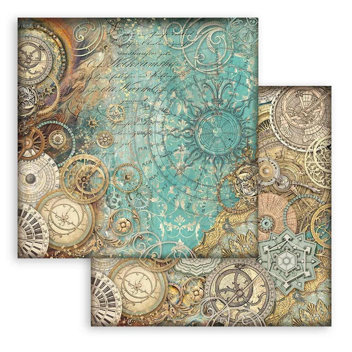 Stamperia - Backgrounds Double-Sided Paper Pad 8"X8" - 10/Pkg - Sir Vagabond In Fantasy World. The perfect start to your scrapbooks, cards and more! Available at Embellish Away located in Bowmanville Ontario Canada.