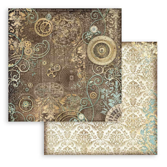 Stamperia - Backgrounds Double-Sided Paper Pad 8"X8" - 10/Pkg - Sir Vagabond In Fantasy World. The perfect start to your scrapbooks, cards and more! Available at Embellish Away located in Bowmanville Ontario Canada.
