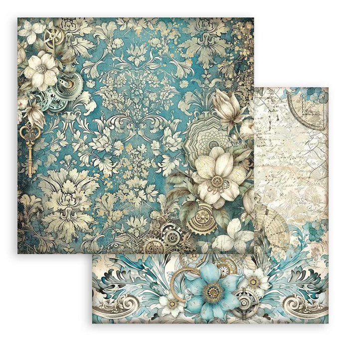 Stamperia - Backgrounds Double-Sided Paper Pad 8"X8" - 10/Pkg - Sir Vagabond In Fantasy World. The perfect start to your scrapbooks, cards and more! Available at Embellish Away located in Bowmanville Ontario Canada.