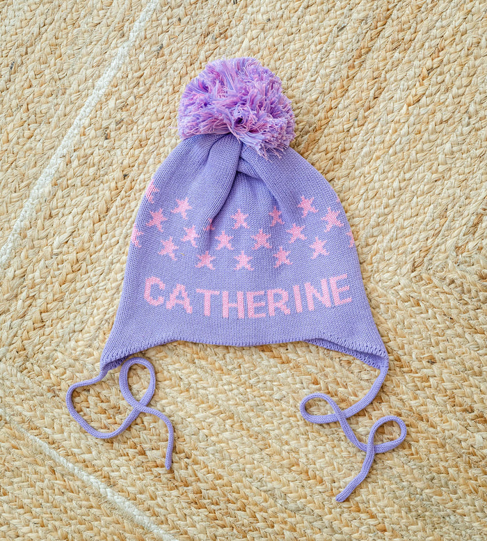 Stars Custom Knit Toboggan Hat
