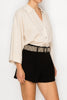 Stitch & Co Oatmeal Woven Button Up Top