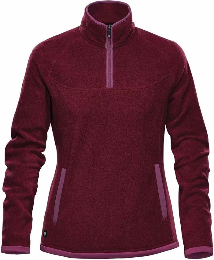 STORMTECH -BURGUNDY - WOMENS FLEECE 1/4 ZIP PULLOVER  *