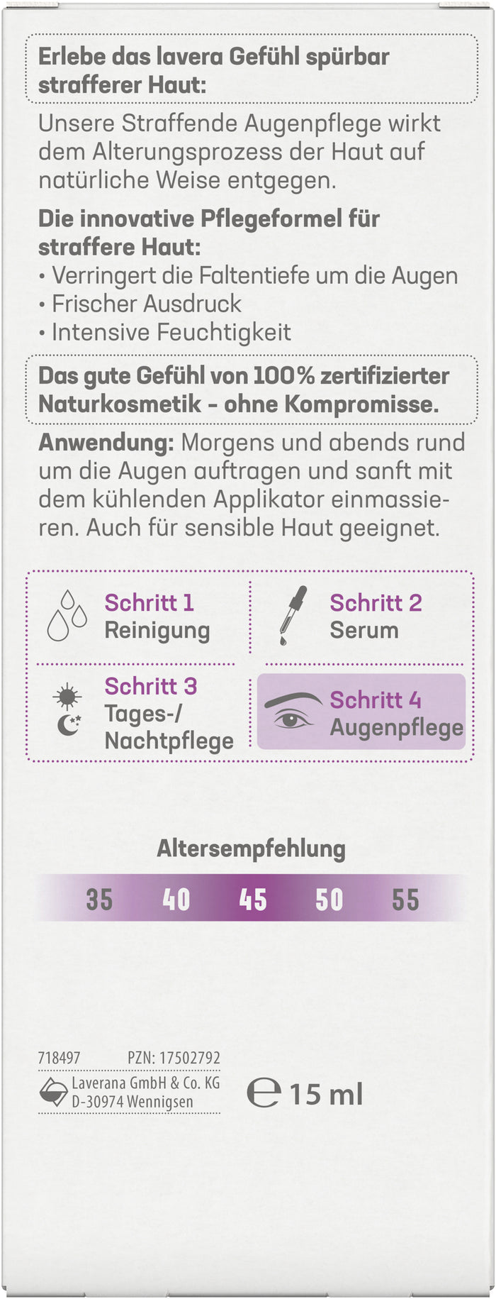 lavera Straffende Augenpflege