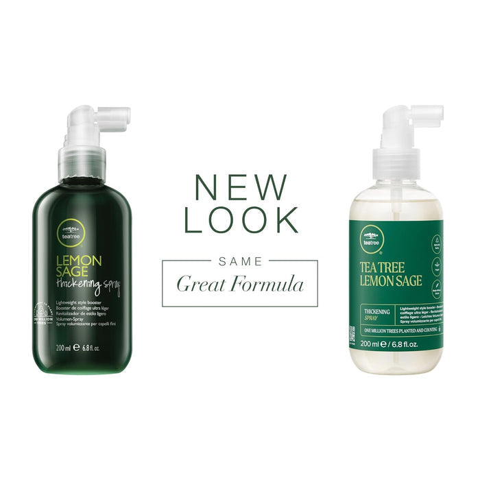 Tea Tree Lemon Sage Thickening Spray, Builds Body + Boosts Volume, For Fine Hair, 6.8 fl. oz.