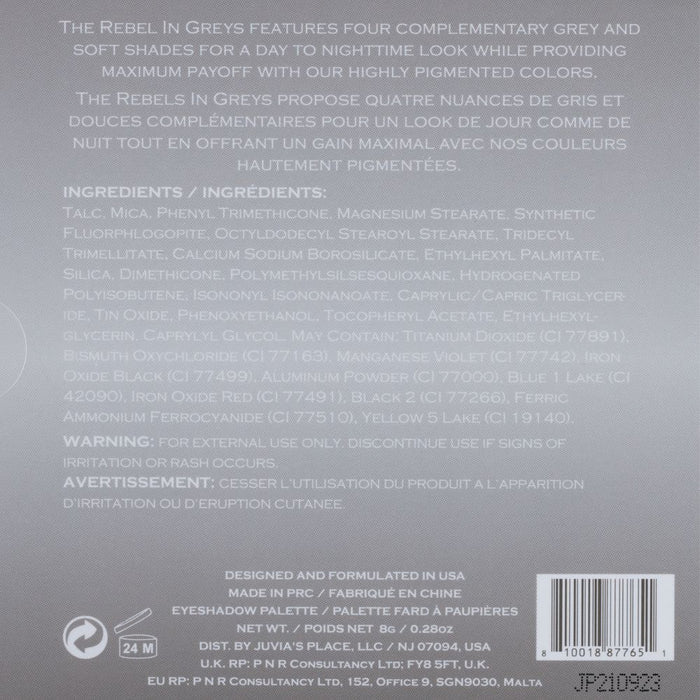 The Rebel Greys Palette