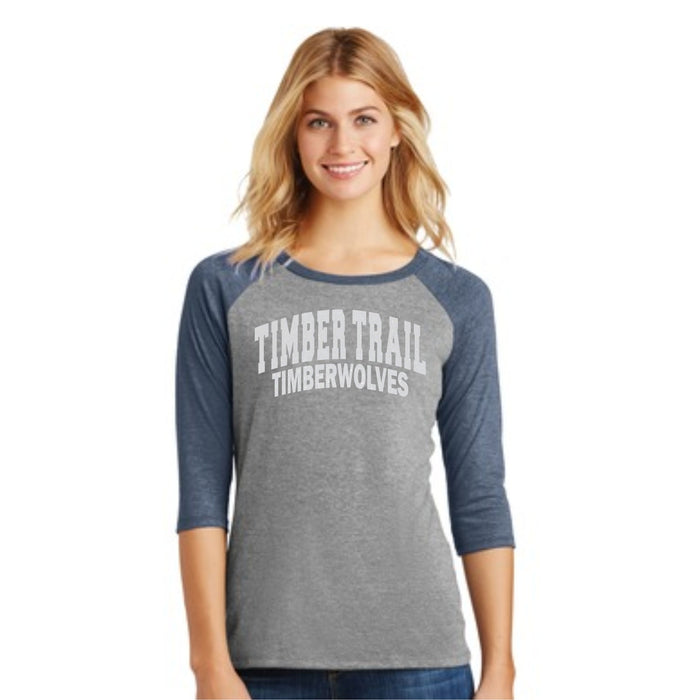 Timber Trail Ladies or Unisex Raglan Tee- 5 Designs