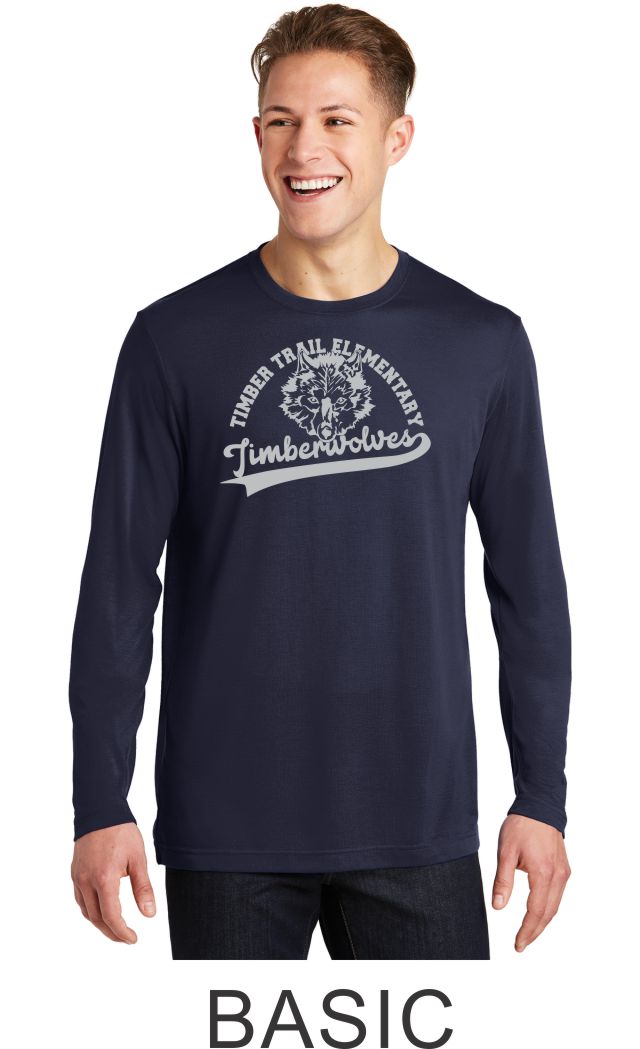 Timber Trail Long Sleeve Wicking Tee- Youth, Ladies, and Unisex sizes