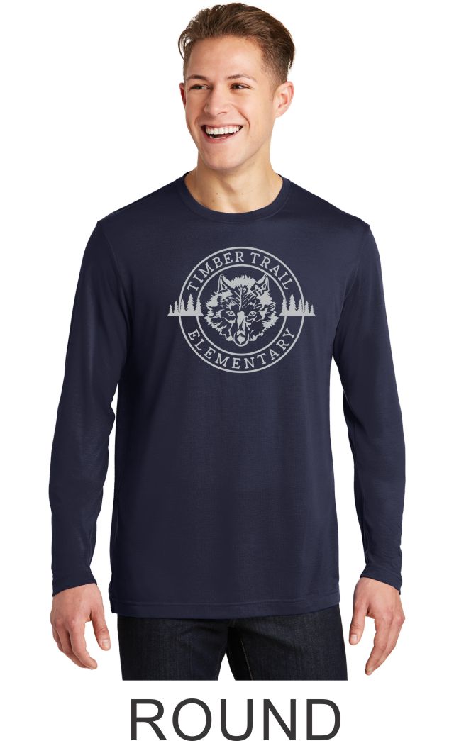 Timber Trail Long Sleeve Wicking Tee- Youth, Ladies, and Unisex sizes