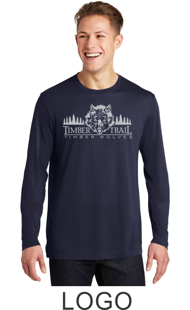 Timber Trail Long Sleeve Wicking Tee- Youth, Ladies, and Unisex sizes