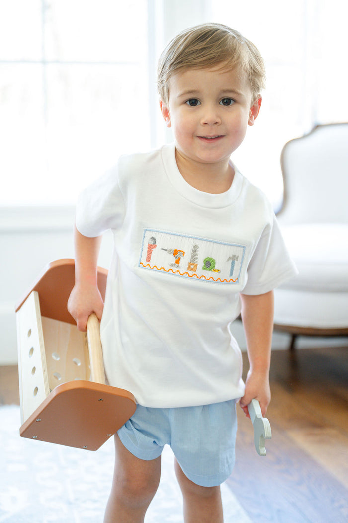 Tools Smocked Beau T-Shirt/Shorts Set