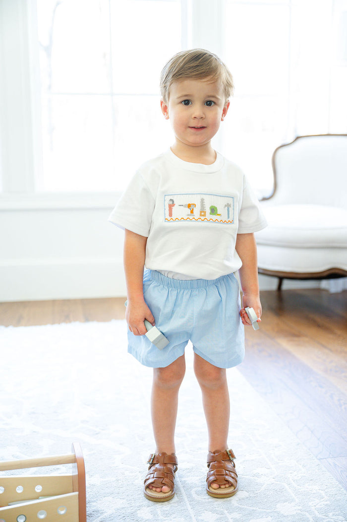 Tools Smocked Beau T-Shirt/Shorts Set