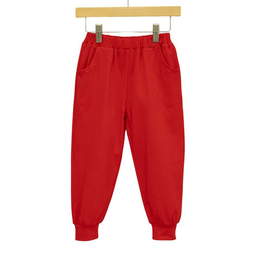 Trotter Street Joggers-Red