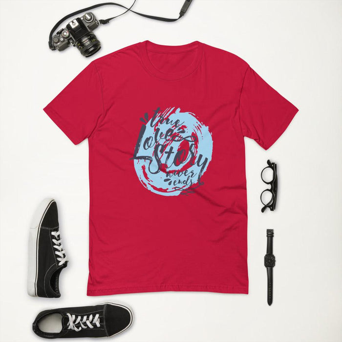 True Love Story Never Ends Men's Short Sleeve T-shirt - Billyforce Shop