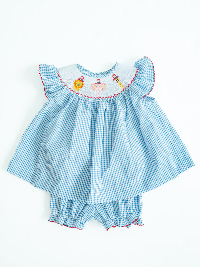 Uncle Sam Smocked Annabelle Bloomer Set