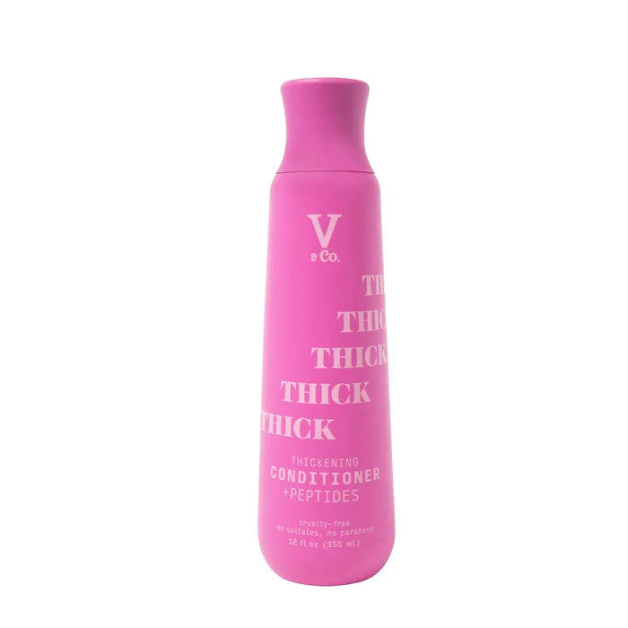 V & CO thick hair conditioner + peptides curlty free no sulfates no parabens بلسم الشعر الكثيف
