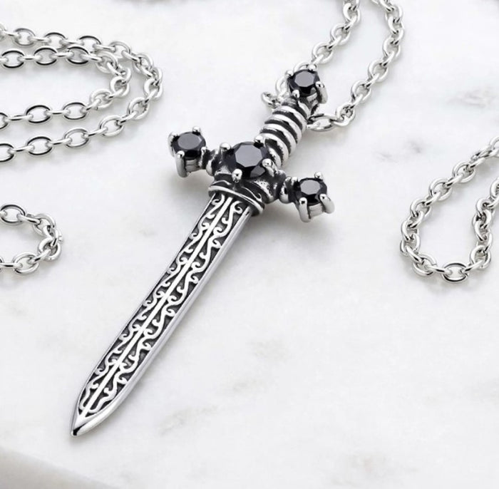 Valen Cross Stainless Steel Pendant with Chain