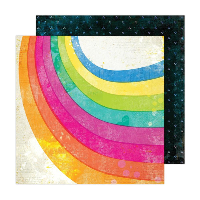 Vicki Boutin - Sweet Rush - Double-Sided Cardstock 12"X12" - Select from drop down. Each sheet sold separately. Available at Embellish Away located in Bowmanville Ontario Canada. Rainbow Swirl