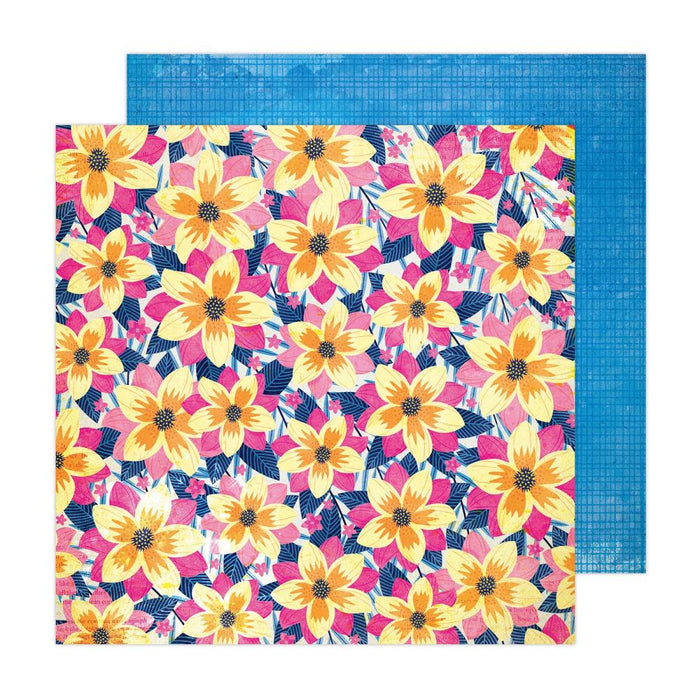 Vicki Boutin - Sweet Rush - Double-Sided Cardstock 12"X12" - Select from drop down. Each sheet sold separately. Available at Embellish Away located in Bowmanville Ontario Canada. Floral Notes