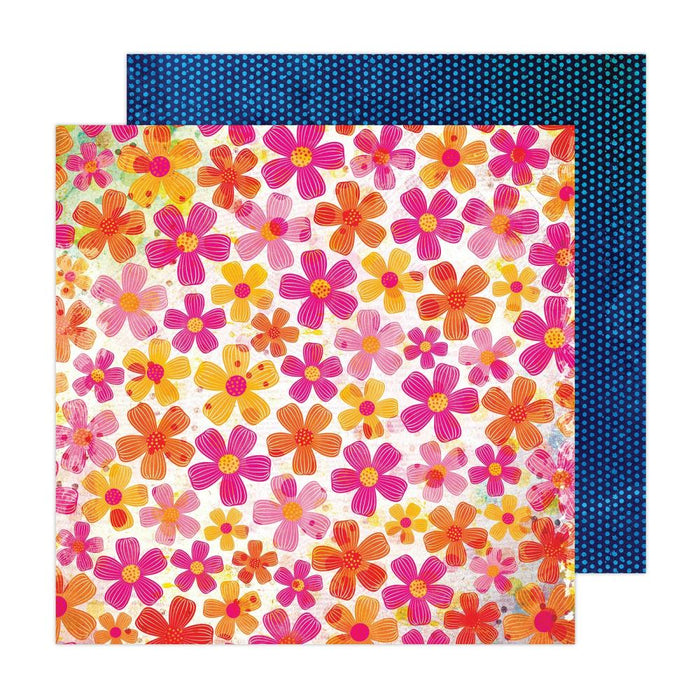 Vicki Boutin - Sweet Rush - Double-Sided Cardstock 12"X12" - Select from drop down. Each sheet sold separately. Available at Embellish Away located in Bowmanville Ontario Canada. Daisy Chain.