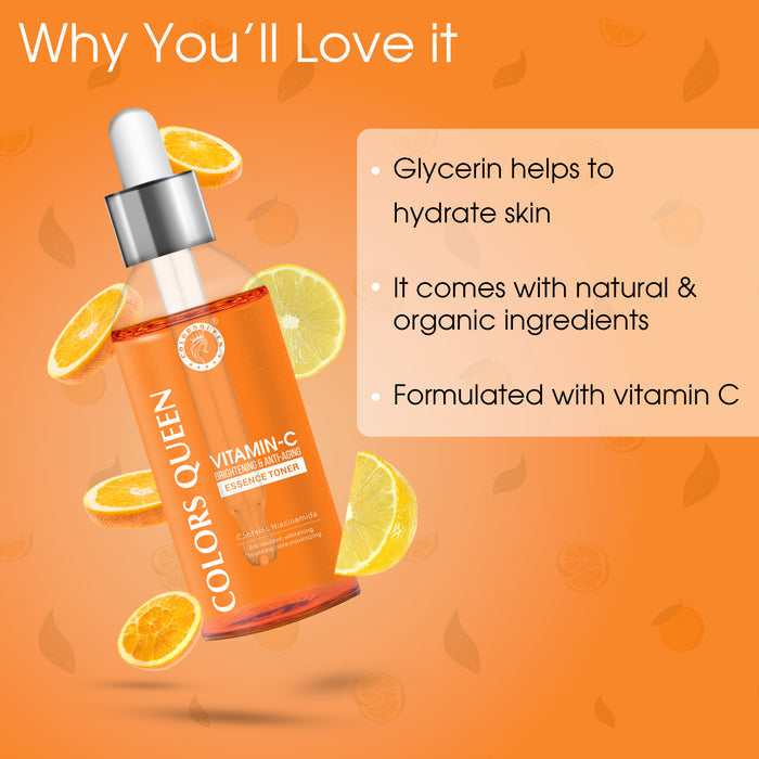 Colors Queen Vitamin-C Brightening & Anti Ageing Essence Toner